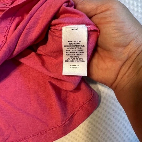 Abound Pink Crop Top Sleeveless V Neck Casual‎ Tank Top Size L - Picture 3 of 10